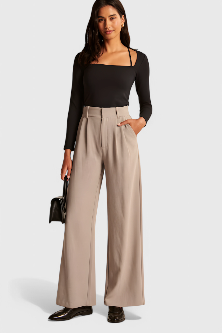 Tinashe Pantalones Tailored de Pierna Ancha