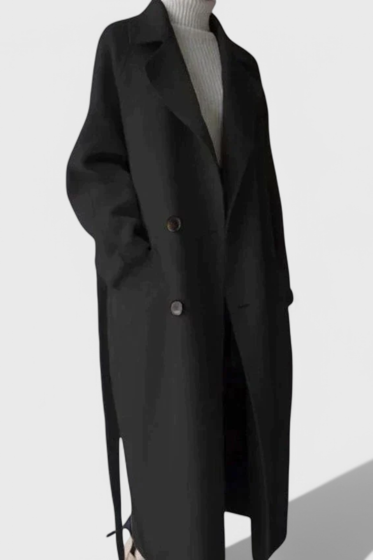 Clara | Abrigo Largo de Mezcla de Lana